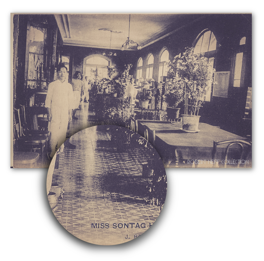 Sontag Hotel Interior - Focus on Tiles - original from Robert Neff Collection